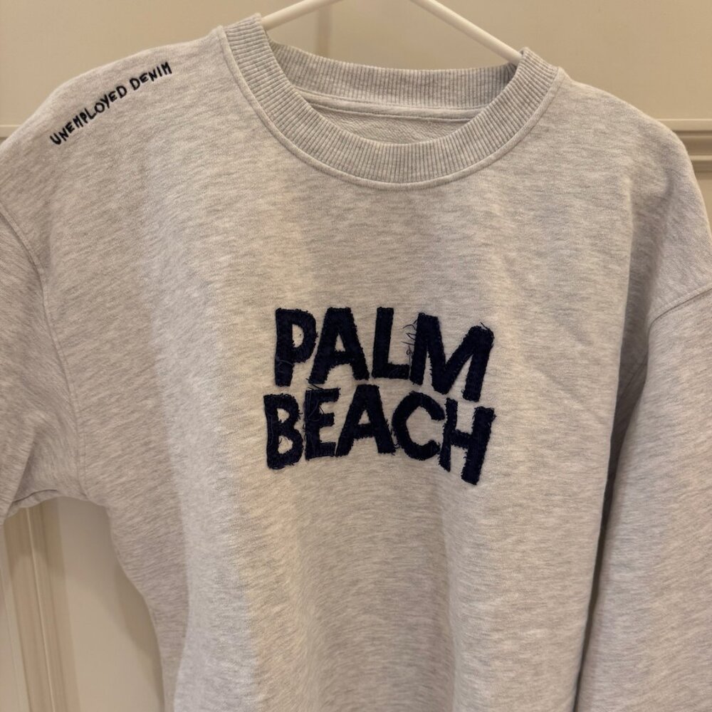 Unemployed denim palm beach crewneck size XL (fits like M)